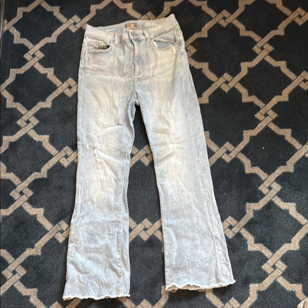 DL1961 Bridget Boot High Rise Jeans in Light Blue